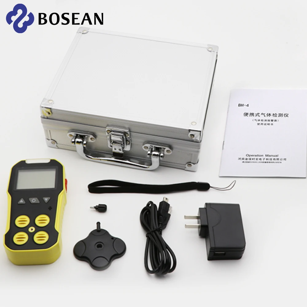 Bosean Multi Gas Detector Gas Meter O2 H2S CO LEL 4 in 1 Oxygen Hydrogen Sulfide Carbon Monoxide Combustible Gas Leak Detector - Image 6