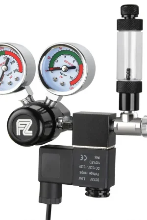 Fzone Single Stage Big Gauge Co2 Regulator Aquarium Accessories Fishbowl Cylinder Tank Bubble Counter Carbon Dioxide Reducer