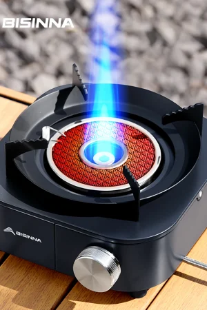 BISINNA 4000W High-power Infrared Stove Portable Lightweight Gas Burner Split Type Stove Outdoor Camping Supplies Picnic Hiking