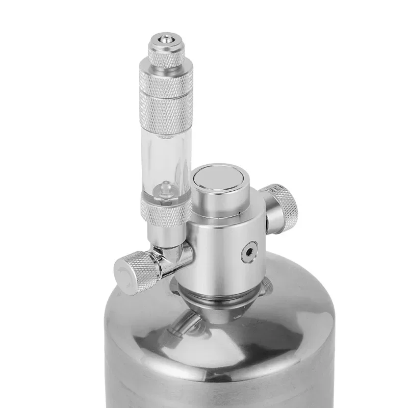 1L/2L Aquarium CO2 Generator System Kit Fish Tank Aquatic Plant Carbon Dioxide Reactor System External Thread Steel Cylinder - Image 4