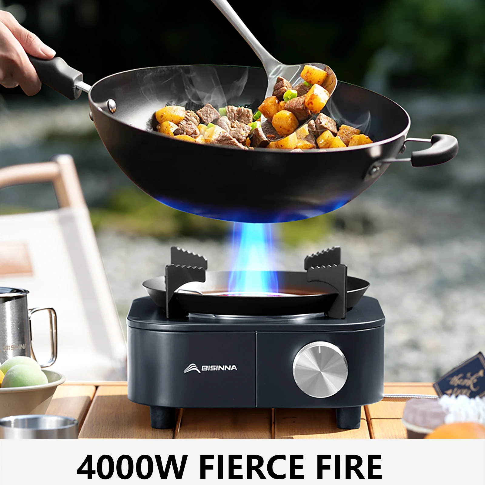 BISINNA 4000W High-power Infrared Stove Portable Lightweight Gas Burner Split Type Stove Outdoor Camping Supplies Picnic Hiking - Image 4
