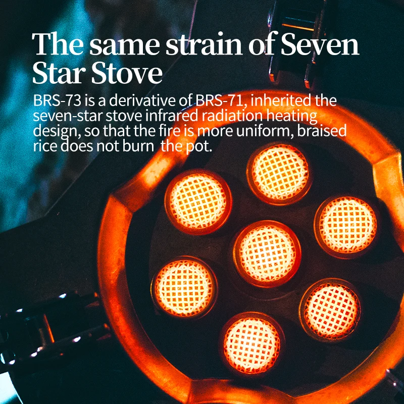 BRS Burner 4200W 7000W Outdoor Camping Gas Stove Foldable Hiking Picnic Furnace Portable Tourist Cooking Burner Camping Supplies - Image 4