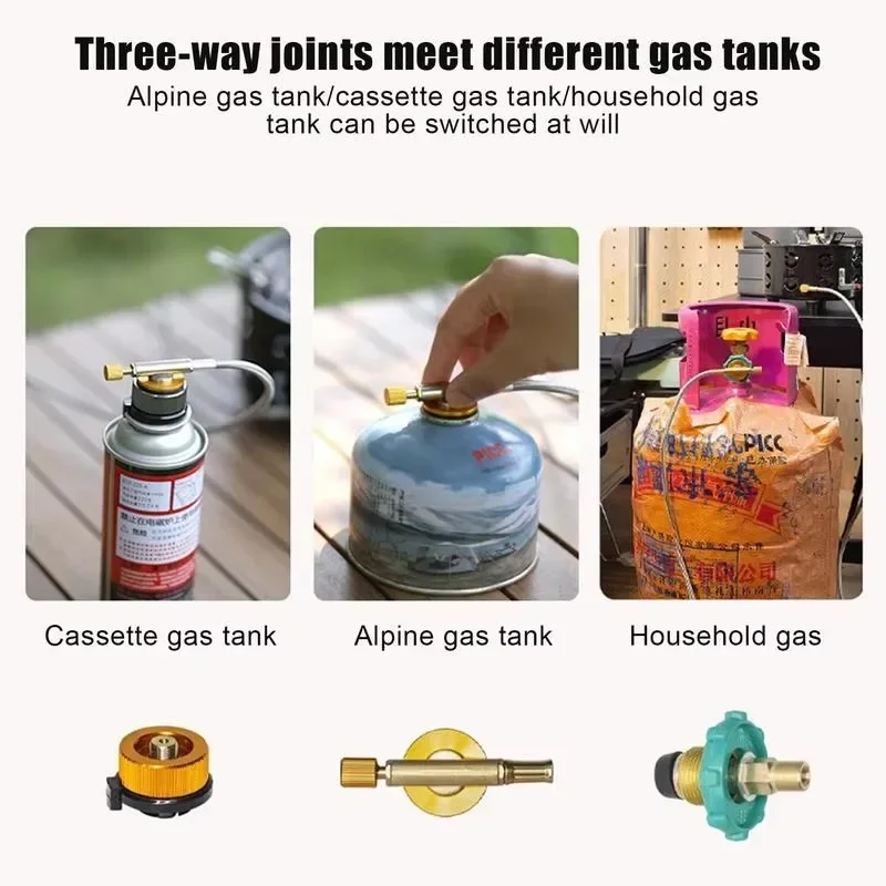 19800W 7-Core Camping Stove High-Power Strong Fire Portable Tourist Gas Burner Windproof Electronic Ignition Camping Equipment - Image 5