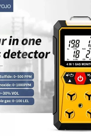 Gas Detector Meter 4 in 1 Oxygen O2 Carbon Monoxide CO H2S Ex Combustible Gas Analyzer Leak Detector Air Quality Monitor