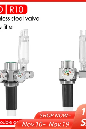 Internal Thread CO2 Steel Cylinder Generator Stainless Steel Valve Aquarium CO2 Carbon Fiber Filter Element Accessories Filter