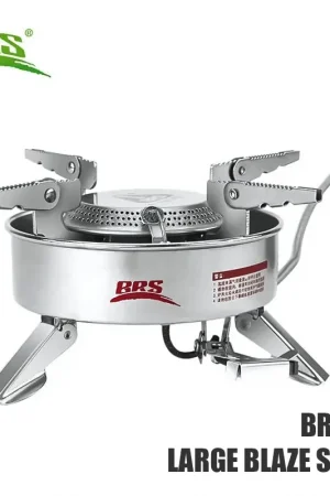 BRS-10 Strong Firepower Stove 1940W Folding Outdoor Camping Gas Stove Hiking Picnic Cooking Stove Cookware Equipment Furnace