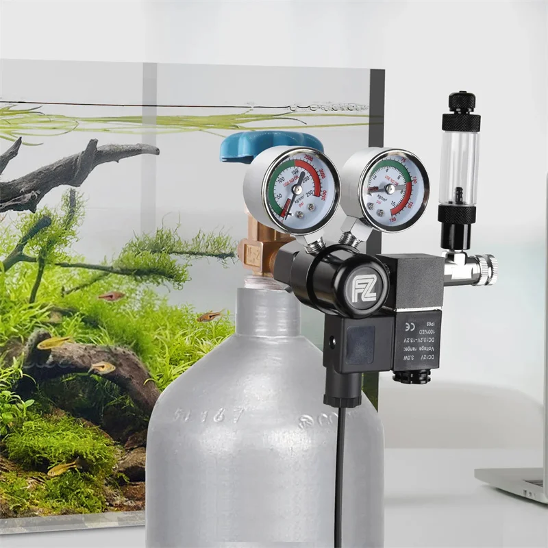 Fzone Single Stage Big Gauge Co2 Regulator Aquarium Accessories Fishbowl Cylinder Tank Bubble Counter Carbon Dioxide Reducer - Image 5