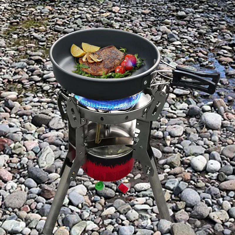 BRS-69 High Power 4360W Outdoor Gas Stove Adjustable Height Foldable Gas Burner Camping Picnic Windproof Stove Cooking Accessory - Image 5