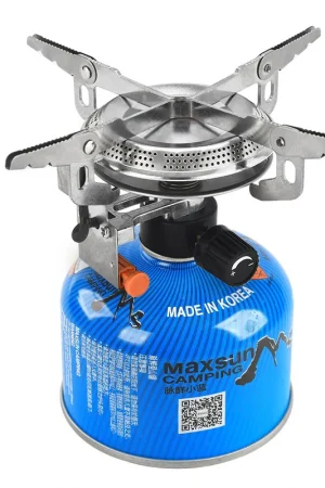 Windproof Camping Gas Stove Foldable Backpack Electronic Stove Head Outdoor Cooking Picnic