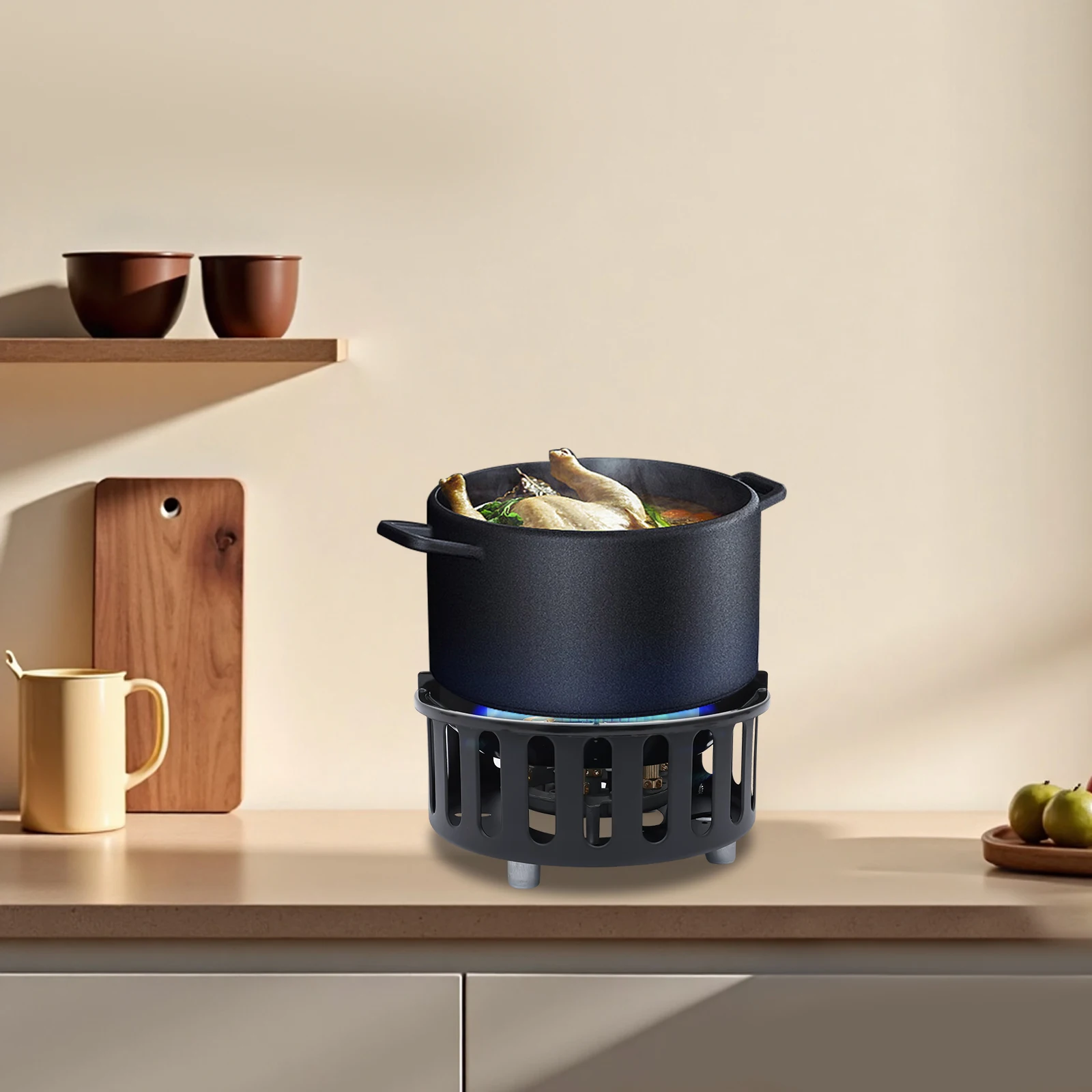 Camping Stove Outdoor Burner Portable Stove with 3 Adapters Gas Stove matching storage bag for frying steaming boiling picnic - Image 4