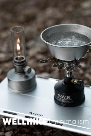 WELLHIKE Starry Gas Lamp Gas Burner Head Lightweight and Portable Windproof Campsite Small Gas Storage Tank Burner Head Set